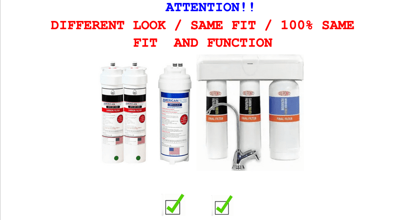 AFC® #AFC-DP-CZDP, Compatible with Dupont® WFQT390005 Water Filter System set of WFQTC90001 and WFQTC70001 - 1 Year Pack