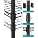 thumbnail image 4 of SONGMICS Estantería de Baño, Estantería Metal, 5 Hojas de PP, 30 x 30 x 123.5 cm, Diseño Expandible, Carga 100 kg, Negro y Traslúcido, 4 of 5