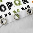 thumbnail image 4 of Homewish 26 Letters Alphabet Curtains Pack of 2 (42x84 Each),Cartoon Fox Mushroom Curtains Blackout,White Orange Black Bedroom Curtains For Girl Boys,Microfiber Bedroom Decor, 4 of 6