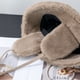 thumbnail image 5 of Sombrero de pescador Qarigey cálido de invierno poliéster negro, 5 of 6