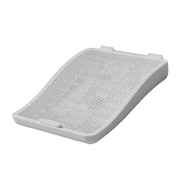 Alfombrilla atrapa-arena para gatos, doble capa, protección para el suelo para gatos de interior Blanco