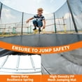 thumbnail image 3 of 8FT/10FT/14FT/16FT Trampolines with Safety Enclosure Net for Kids Adults , Outdoor Recreational Trampoline with Heavy-Duty Jumping Mat & Spring Cover Padding, Backyard Round Trampoline, Gay, 3 of 6