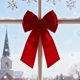 thumbnail image 4 of Corona Navidad Lazos Navideña Interior Y Exterior () Rojo, 4 of 7