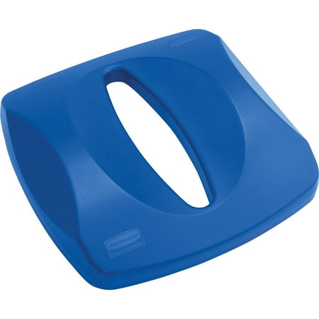 Recycle Center - Rubbermaid Commercial, RCP269000, Untouchable Paper Recycling Centers Lid, 1 Each, Blue