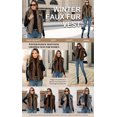 thumbnail image 6 of ieFashion Womens Faux Fur Vest Lapel Collar Sleeveless Open Front Cardigan Top Fuzzy Coats Jacket Fluffy Outwear with Pockets, 6 of 8