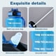 thumbnail image 3 of Botella de hidratación sin BPA, jarra de agua motivacional de 1500 ml con sello de tiempo para seguimiento, marcador de tiempo innovador para objetivos diarios, plástico de copoliéster no tóxico, a, 3 of 6