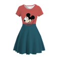 thumbnail image 3 of MINISO Disney Dessin Animé Mickey Jupe Robe Fille Été Manches Courtes Style Bébé Fille Robe Princesse Courte, 3 of 5