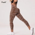 thumbnail image 2 of Mallas de camuflaje sin costuras para mujer, pantalones de Yoga de cintura alta, mallas deportivas con fruncido en el trasero, mallas deportivas para botín, mallas deportivas para gimnasio, 2 of 5