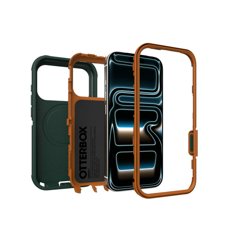 OtterBox iPhone17用ケース 迷彩柄 オレンジ・グリーン OtterBox Defender Series Pro Case with MagSafe and Camera Control