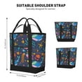 thumbnail image 2 of Insulated Cooler Bag - Marine Inhabitants Large Freezer Cooler Tote Bags Insulated for Food, Insulated Grocery Shopping Bags with Zipper Top for Travel Picnic Beach, 2 of 8