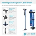 thumbnail image 2 of HurryCane Freedom Edition Foldable with T Handle Walking Cane for Men & Woman (Blue) Bundle with PremGear Cane Holder, Compatible with HurryCane, 2 of 9