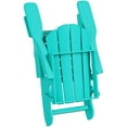 thumbnail image 4 of Paradise 3-Piece Set Folding Adirondack Chair with Square Side Table and Ottoman, 4 of 7
