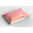 thumbnail image 2 of Ambesonne Salmon Pillow Sham 2 Pack, Bride Invitation, 26"x20", Pale Pink and Salmon, 2 of 3