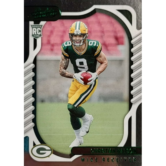 NFL 2022 Panini Absolute Football Christian Watson Green Trading Card #119 (Rookie)