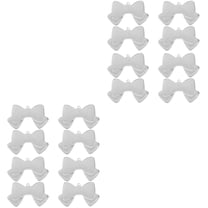 unbranded 20 pcs Stainless Steel DIY Pet ID Tags Pet Identity Name Tags Bow Shaped Name Tag