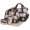 Coffe, variant on TeqHome 5Pcs Portable Baby Diaper Bag Tote Durable with Diaper Pad Food Bottle Bag for Mom Dad Travel Daycare Dark Blue