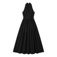 thumbnail image 6 of Ahabrexf Maxi Dress V-Neck Sleeveless Solid Color Casual Long Dress for Women Summer, 6 of 7