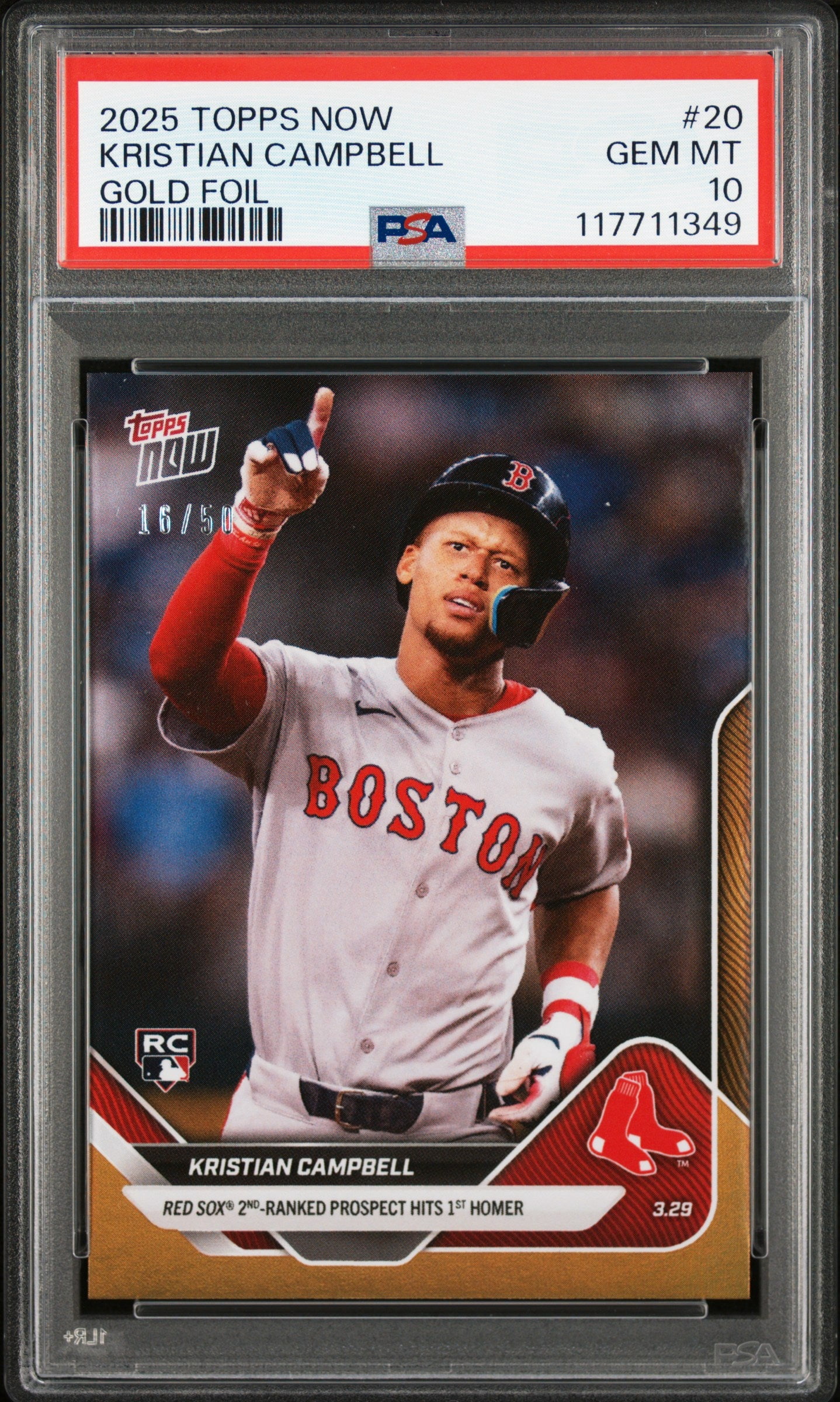 Graded 2024 Topps Now Freddie Freeman #866 Game 1 Walk Off Grand 
