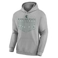 thumbnail image 2 of Men's Heathered Gray Michigan State Spartans Jump The Gun Pullover Hoodie, 2 of 3
