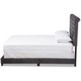 thumbnail image 3 of Bowery Hill Velvet Tufted King Bed in Dark Gray, 3 of 8