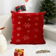 thumbnail image 5 of Christmas Decoration Pillow Cover Cushion Cover Soft Fluffy Pillowcases Boho Pillow Covers Winter Holiday Cushion Cases for Sofa Couch Bedroom Living Room Farmhouse indoor Pillow Case, 5 of 7