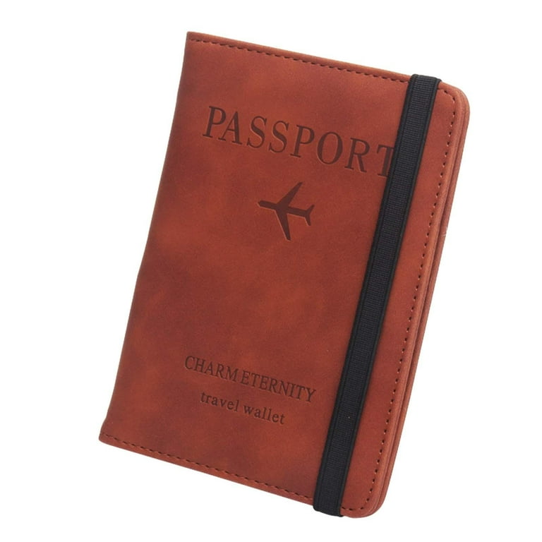 Passport Cover RFID Blocking Organizer Travel Wallet for Traveling