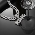 thumbnail image 3 of Hip Hop KING Letter Pendant Necklace With Cuban Chain 15mm Crystal Iced Out Bling Hip Hop Jewelry Necklaces Street Dance Accessories Fashion Creative Gifts, 3 of 6