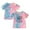 Pink, variant on LNMQLPDBS Tie Dye Shirt Kids Short Sleeve Letters Printed T Shirt Toddler Girl Crewneck Loose Shirts Baby Gifts for Girls Cute Summer Beach Vacation Party Tops Pink 3-4 Years