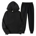 thumbnail image 3 of Mercatoo Girls Fleece Sweatsuit Set Hoodi1s Long Sleeve Kids Winter 2 Piece Outfit Boys Workout Prepp1 Tracksui1 Fall Outfits, 3 of 3