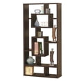 thumbnail image 3 of Coaster 10-shelf Transitional Wood Geometric Bookcase in Cappuccino, 3 of 3