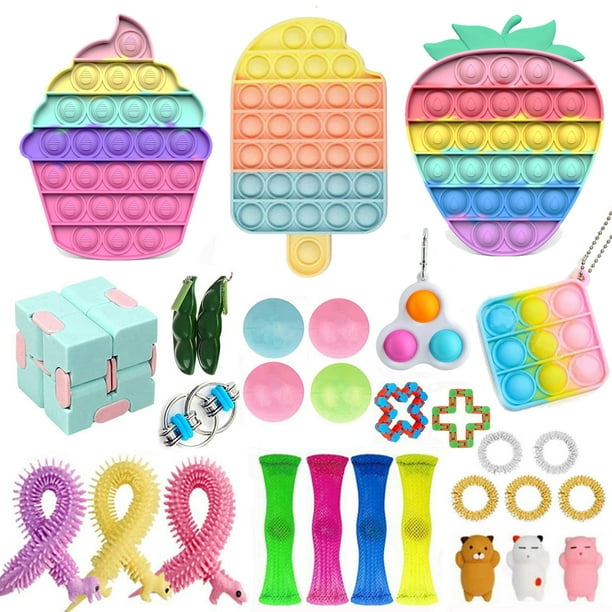 Pop Fidget Toys Set, Marble Mesh Fidget Tube Sensory Fidget Toy Stress Relief - Walmart.com