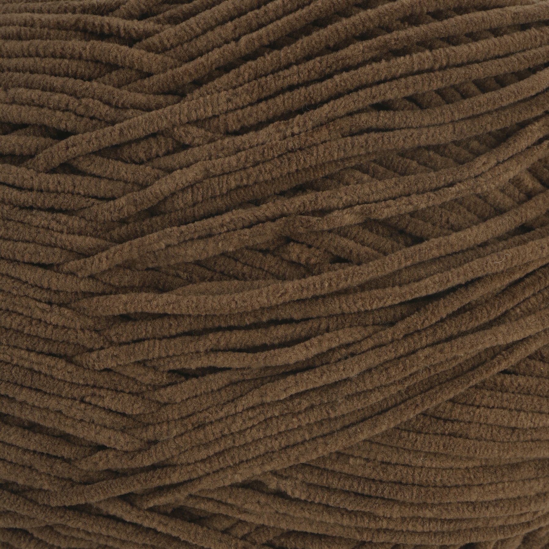 Petite Purl Yarn by Loops & Threads - Yarn for Knitting - Crochet - Weaving - and Arts & Crafts - Brown - Polyester - 8.75 oz