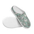 thumbnail image 3 of Daiia Hand Drawn Chickens Print Women’s Fuzzy Slippers Memory Foam Lightweight House Shoes Cozy Loafer Flannel House Shoes-35/36, 3 of 7