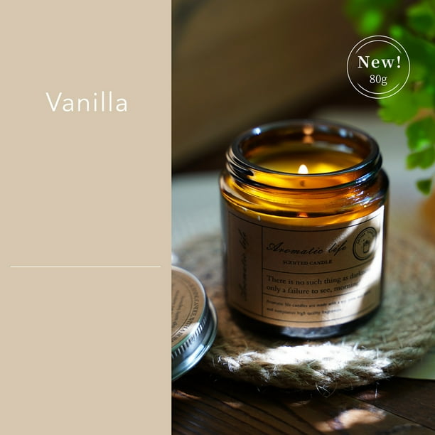 Vela Aromática de Cera de Soja, Prueba Creativa, Fragancia, Vela de Vidrio