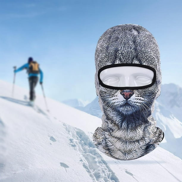 Mignon cagoule Ski masque Animal cou complet chaud cyclisme couvre-chef  Snowboard chapeau doux pour météo moto cyclisme Halloween