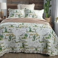 thumbnail image 4 of Vintage Cactus Ruffle Quilt Set King, 4 of 4