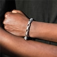 thumbnail image 3 of FEEL STYLE Hip Hop Icy Bling Bracelet for Men Women 5A Zircon Rolo Chain Jewelry, 3 of 5