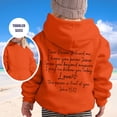 thumbnail image 2 of MIASHUI Sweat à Capuche pour Filles Manches Longues Graphique, Orange, 12-13 Ans, 2 of 5
