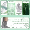 thumbnail image 3 of HIALTODAY 4 Pairs Men Diabetic Socks 9-11 Non-Binding Moisture Crew Length Socks Wicking Neuropathy Bamboo Socks,GRAY, 3 of 6