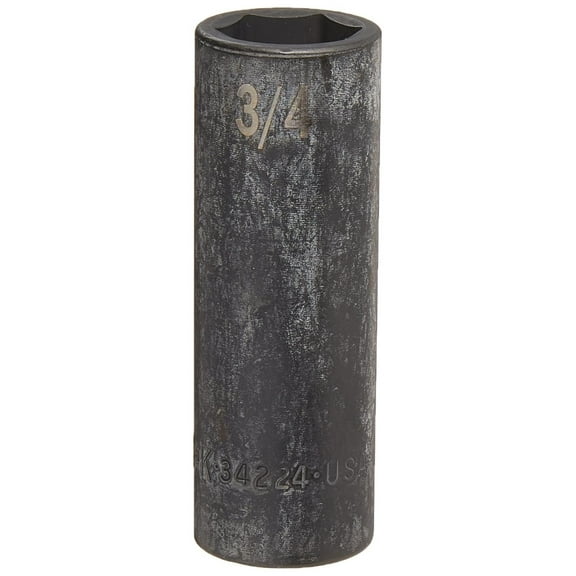DyGTyX Tools USA 1/2" Drive, 3/4", 6 Point, Deep Impact Socket | 34224