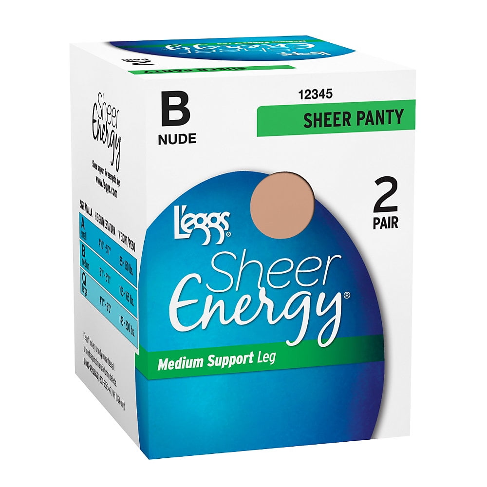 L'eggs Sheer Energy All Sheer 2 Pair 