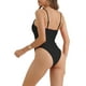 thumbnail image 3 of INSPIRE CHIC Monokini de una pieza para mujer con tirantes ajustables, parte inferior triangular, trajes de baño tipo bikini, pequeño, negro, 3 of 5