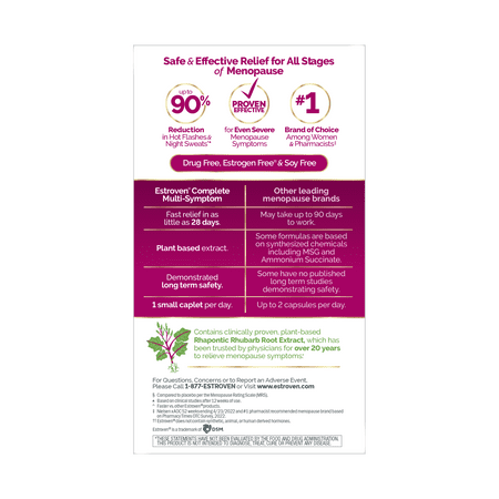 Estroven Complete Menopause Relief, Hormone & Drug Free, 28 Ct