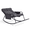 Gray, variant on Ktaxon Papasan Rocking Chair with Footrest, Steel Frame for Indoor Outdoor, Gray