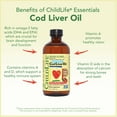 thumbnail image 4 of ChildLife Essentials Omega-3 Liquid Cod Liver Oil for Kids, Brain & Immune Support, Strawberry, 8 Oz (Pack of 1), 4 of 9