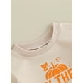 thumbnail image 5 of Wassery Baby Girls Halloween Outfit Newborn Girls Rompers Letter Pumpkin Print Long Sleeve Bodysuit 3 6 12 18 Months Infant Halloween Clothes Costume 0-18M, 5 of 8