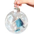 thumbnail image 5 of Bolas navideñas transparentes de 12 cm para colgar en el árbol de Navidad, bolas decorativas tejidas, adornos transparentes para colgar en el árbol de Navidad, 5 of 5