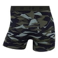 thumbnail image 4 of CR7 Calzoncillos hombre, pack de 4 - camuflaje, calzoncillos, algodón elástico, logo en cintura Negro/Verde S (Small), 4 of 5