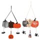 thumbnail image 3 of Halloween Pumpkin Hanging Sign Decorations Wood Multipurpose Easily Install Cute, 3 of 7
