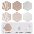 thumbnail image 3 of Tablón de anuncios de corcho AIBOVI, con forma hexagonal, 30 x 25 cm, paquete de 10, 3 of 9